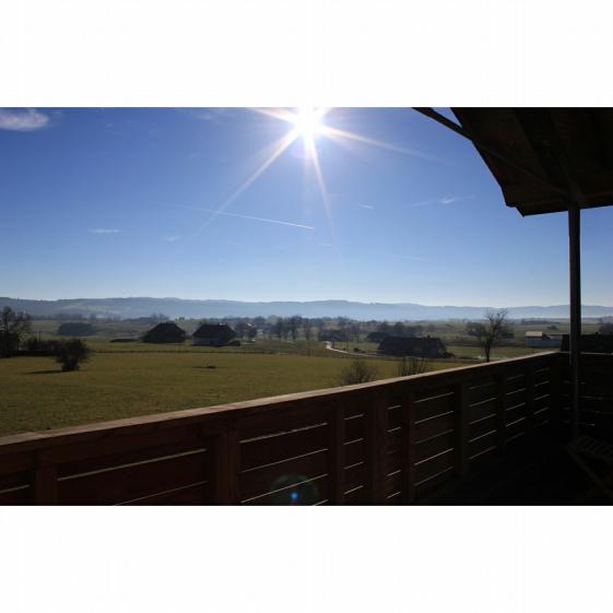 vue depuis le balcon d'étage