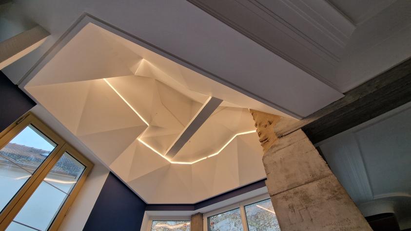 Plafond fractal - Salon d'exposition de l'Autruche