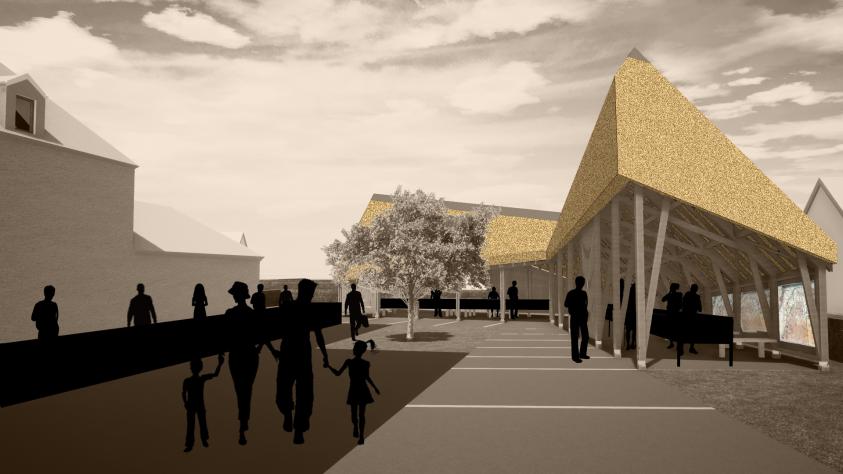 UNE HALLE POUR ACCUEILLIR LE MARCHÉ