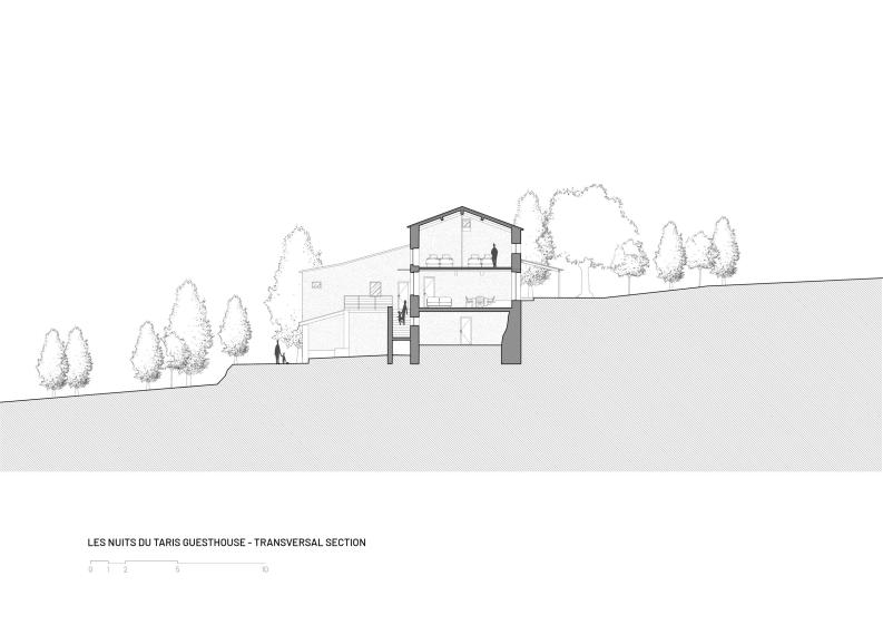 COUPE CHAMBRES D'HOTES RENOVATION ECOLOGIQUE
