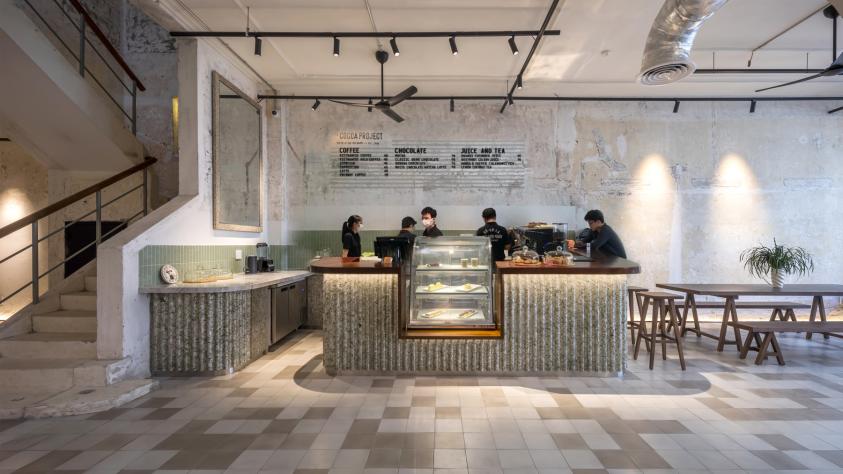 RENOVATION CAFE PATISSERIE ARCHITECTURE INTERIEURE