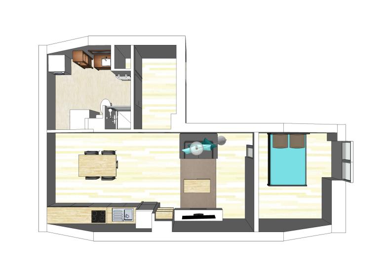 Plan perspective, création d'une chambre