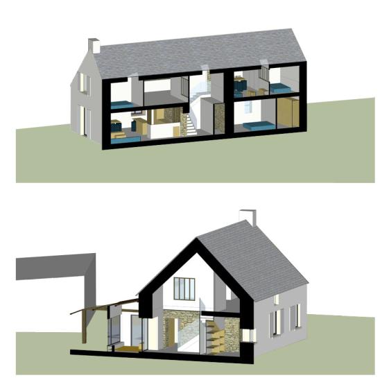 Coupes-perspectives du projet