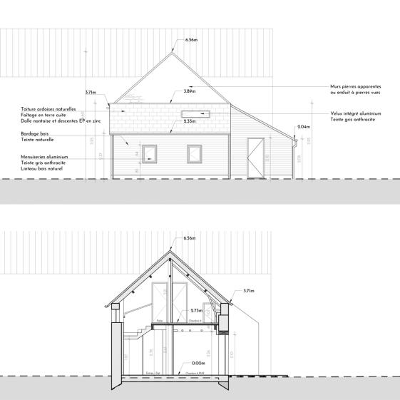 Façade et coupe, une bonne isolation pour un confort en toute saison