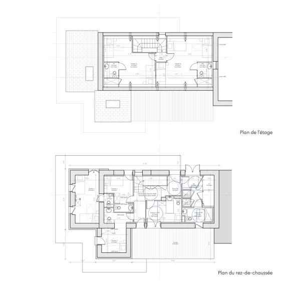 Plans du projet, créer un maximum de chambres autonomes