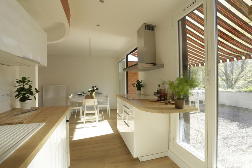 Appartement pour photographe-vue de la cuisine