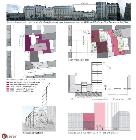 Faisabilité : 44 logements sociaux + 2 locaux d’activité : à la question de l’in