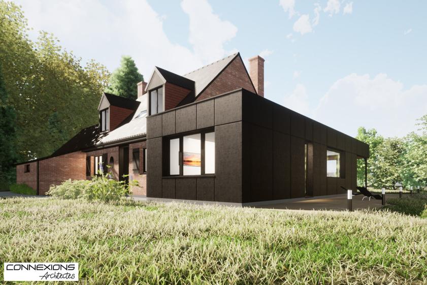 Extension projetée Maison individuelle Roncq