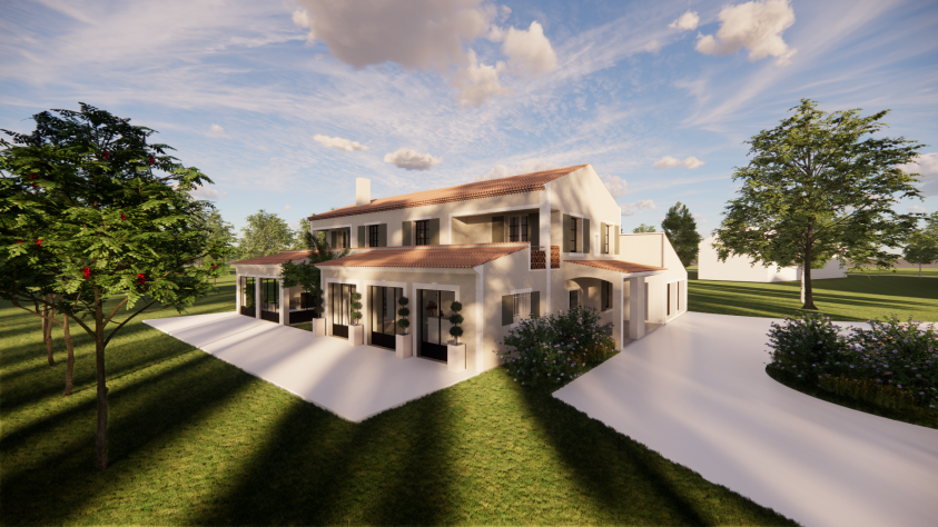 Vue extérieure de la maison