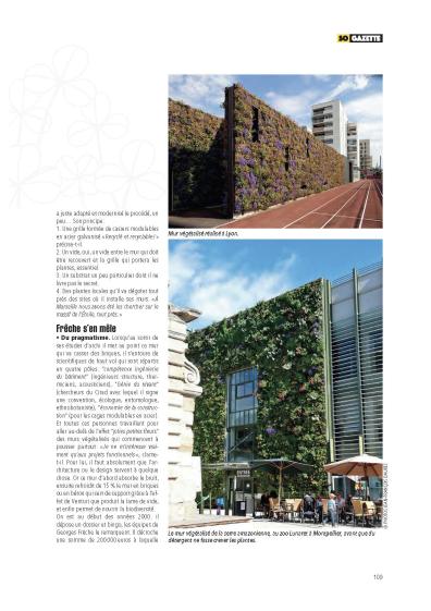 La Gazette - 'L'homme qui fait pousser les murs"