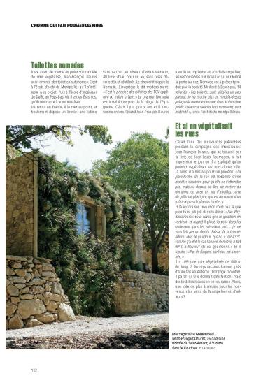La Gazette - 'L'homme qui fait pousser les murs"