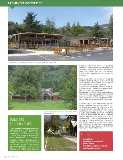 Habitat naturel  - Hors série " biodiversité", la cité scolaire végétale