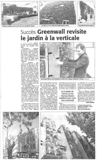 Midi libre - Greenwall, succès à la verticale