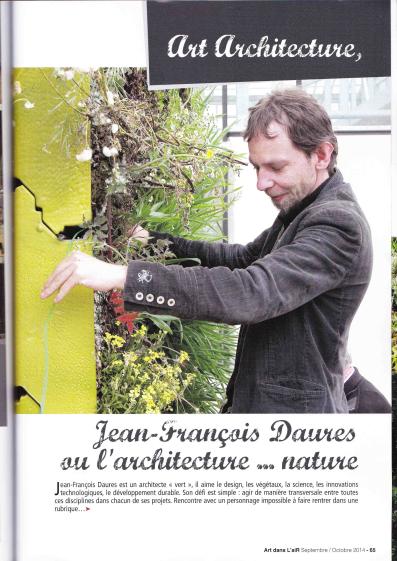 Art dans l'air, dossier "' JF Daures, l'architecture nature"