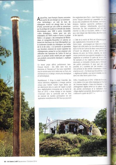 Art dans l'air, dossier "' JF Daures, l'architecture nature"