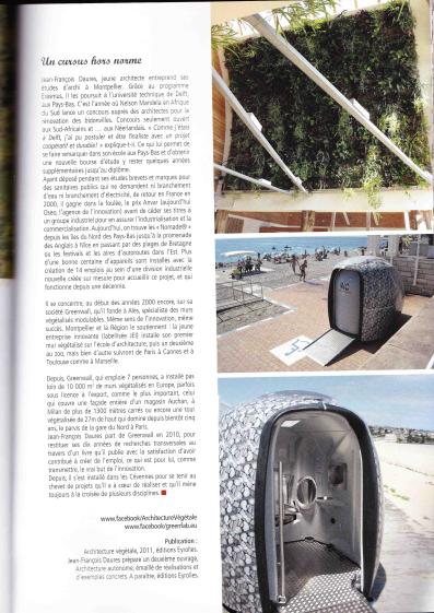 Art dans l'air, dossier "' JF Daures, l'architecture nature"