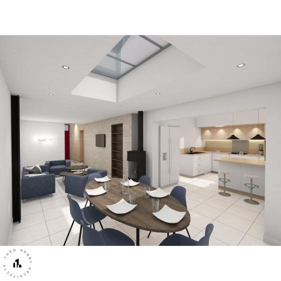 Vue sur le séjour / salle à manger