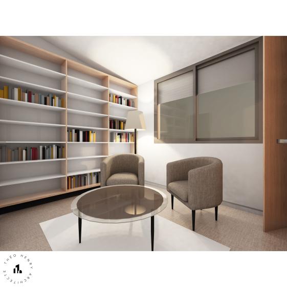 Pièce jouissant d'une double orientation (Sud et Ouest) pour un espace "cosy" de
