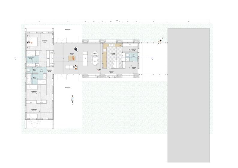 Plan de la maison individuelle