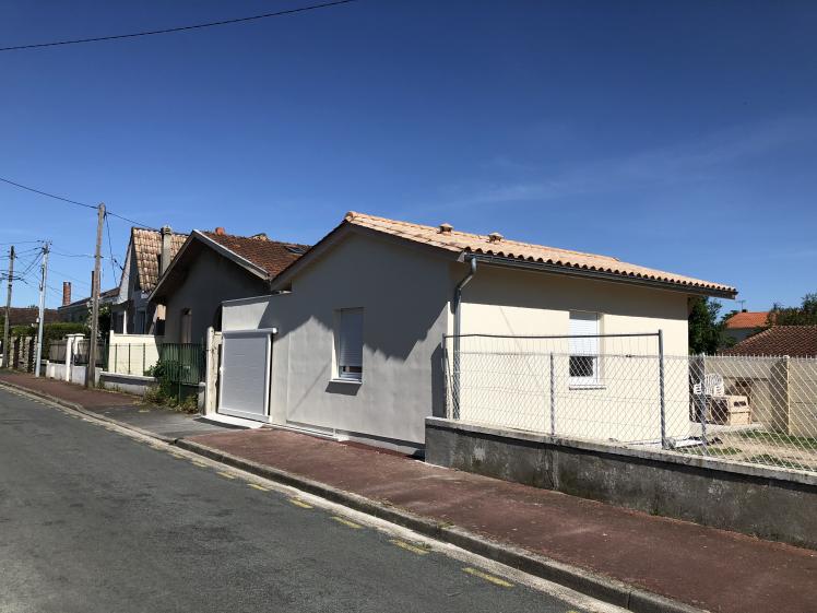 Projet Après - face nord-ouest - le garage crée la transition entre les toitures