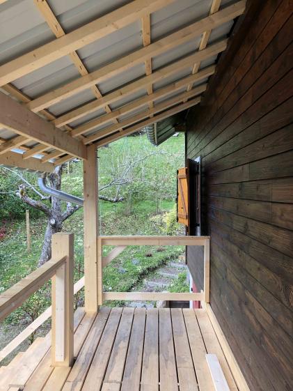 Rénovation de balcon bois - travaux en cours