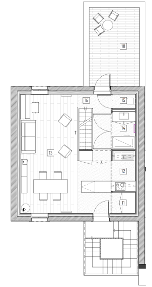 Plan du 1er étage