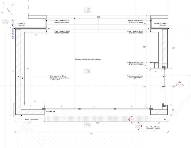 Gabriel - 7|9|1 Architecture - Plan du Rez-de-chaussée