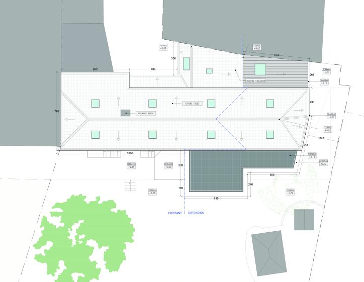 Cure - 7|9|1 Architecture - Plan Masse Projeté