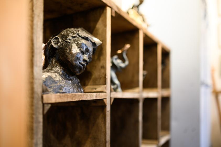intérieur atelier de sculpteure