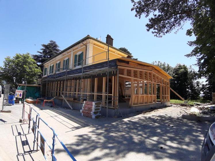 Extension bâtiment par ossature bois