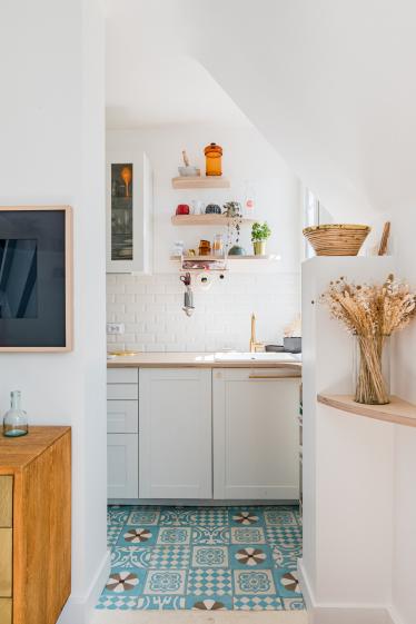 Entre salon et cuisine