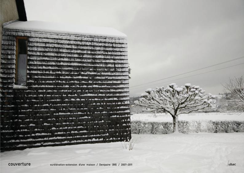 Façade ouest sous la neige