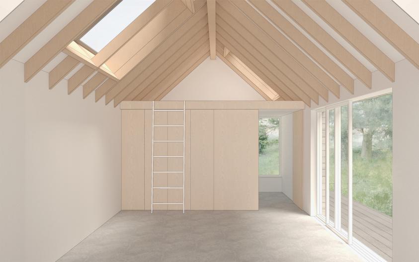 Intérieur de l'extension 