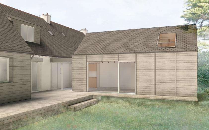 Extension d'une maison bretonne 