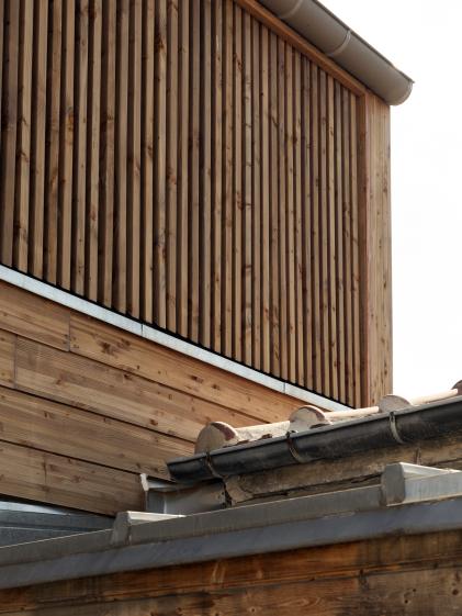Détail construction bois