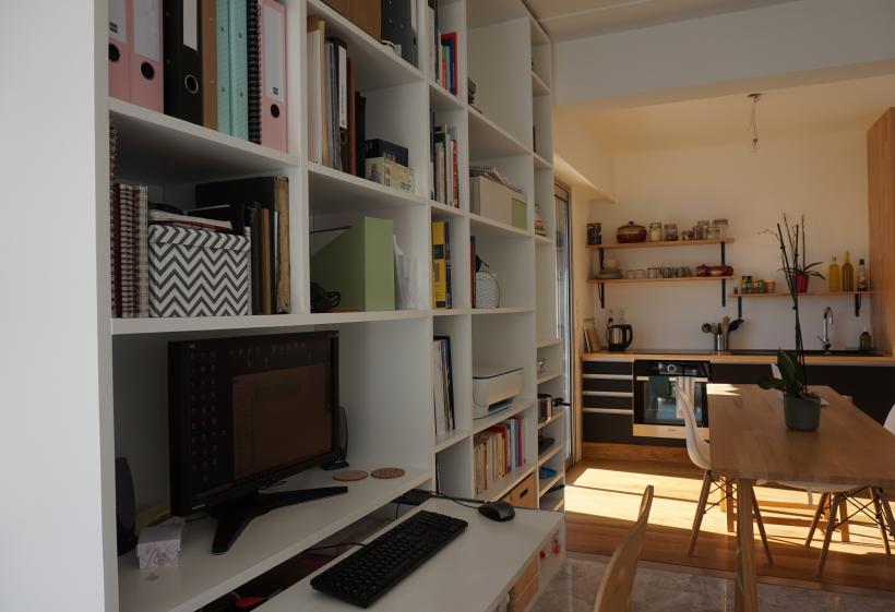 Bibliothèque - cuisine