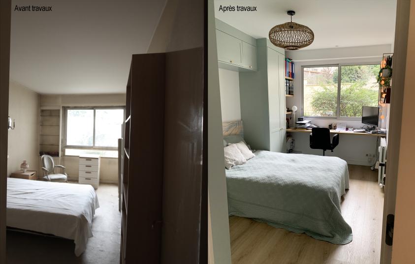 Chambre avant-après