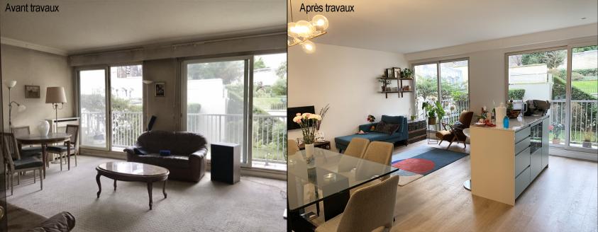Séjour avant-après