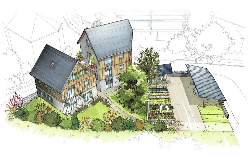 habiter en ville au cœur d'un jardin partagé