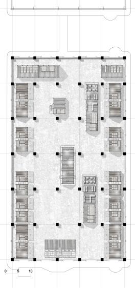 Plan général de l'installation dans les magasins généraux de Pantin