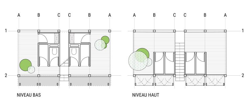 Plan type d'un module assemblé