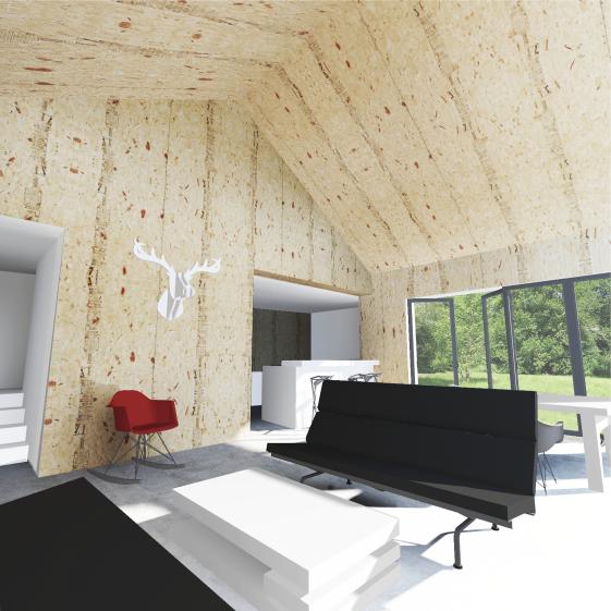 Perspective du salon