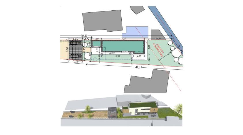 plan masse et vue 3D