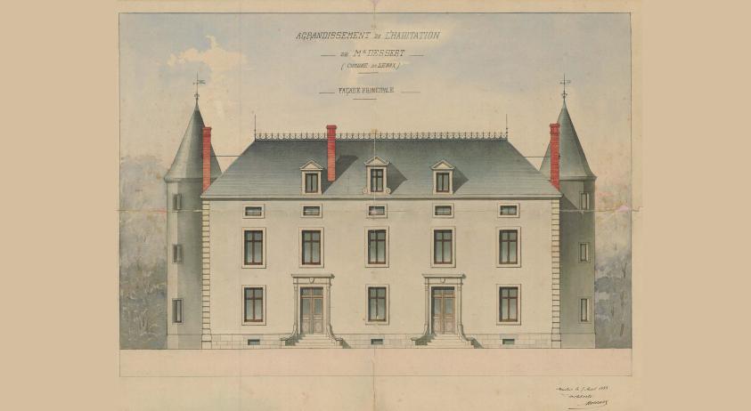Façade ouest du château