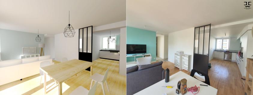 Comparaison 3D et rendu final