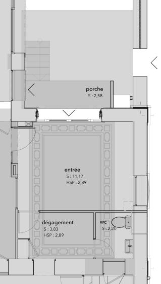 Plan - Séquence d'entrée existante