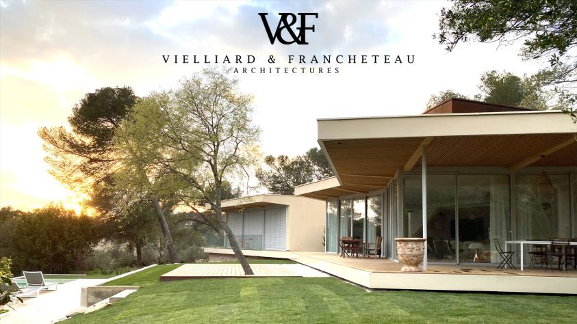 VIELLIARD FRANCHETEAU Architectes maison contemporaine ossature bois Nimes