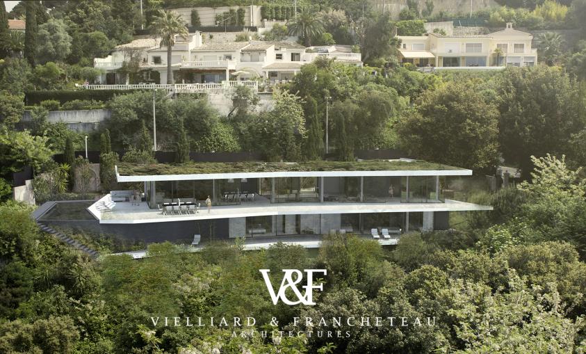 VIELLIARD FRANCHETEAU architectes villa contemporaine luxe Cannes