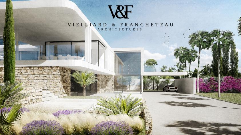 VIELLIARD FRANCHETEAU architectes villa luxe Saint Jean Cap Ferrat