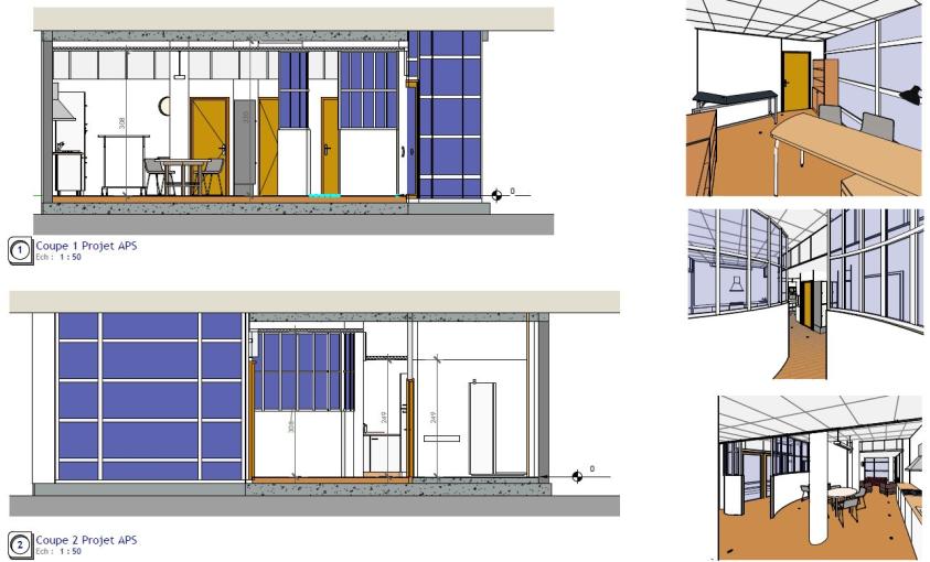 Vues des espaces intérieurs